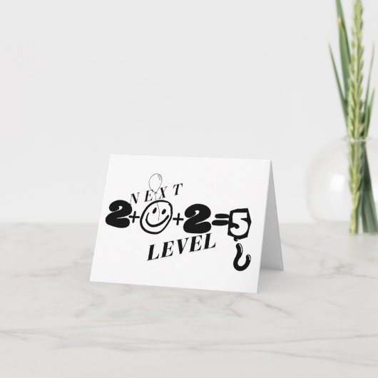 PPY EWW LEVEL Nieuwjaarskaarten Bedankkaart (Voorkant)