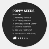 Ppy Seeds Definition Meaning Funny  Ronde Sticker (Voorkant)