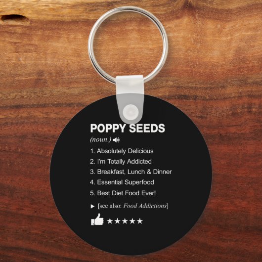 Ppy Seeds Definition Meaning Funny  Sleutelhanger (Voorkant)