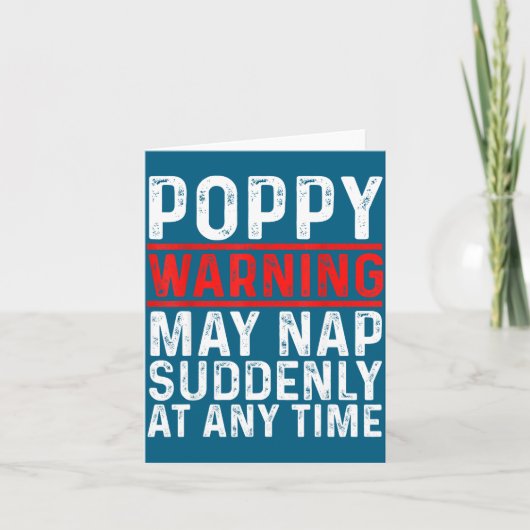 Ppy Warning May Nap Suddenly At Any Time For Grand Kaart (Voorkant)