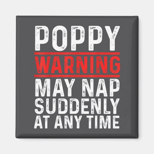Ppy Warning May Nap Suddenly At Any Time For Grand Magneet (Voorkant)