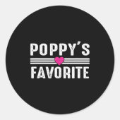Ppy's Favorite  Ronde Sticker (Voorkant)