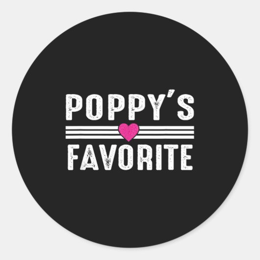 Ppy's Favorite  Ronde Sticker (Voorkant)