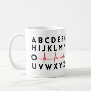 PQRST verpleegster Koffiemok