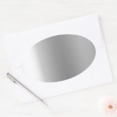 Pr103 SILVER GLEAM SHINY BACKGROUNDS SJABLONEN DIG Ovale Sticker (Envelop)