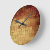 PR 088 het VERSLETEN GOUDEN GOUDEN BRUINE Ronde Klok (Hoek)