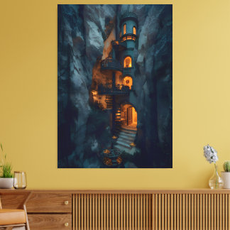 PR-C04. Grotto Spire Residence Canvas Afdruk