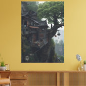 PR-C18. The Cliff Hermitage Canvas Afdruk (Insitu (Woonkamer))