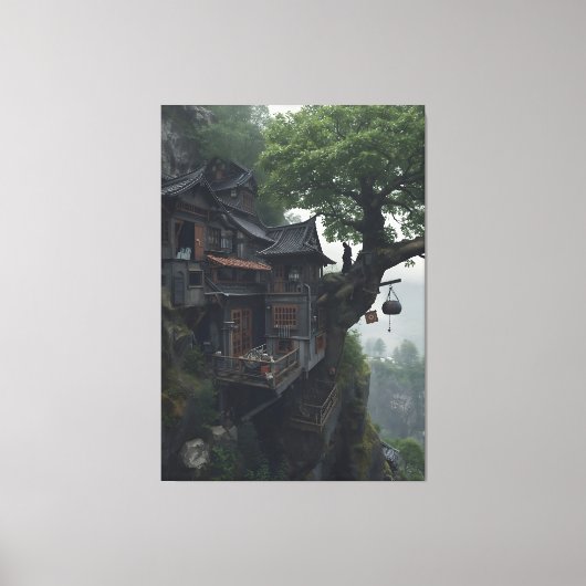 PR-C18. The Cliff Hermitage Canvas Afdruk (Voorkant)