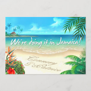 PR Exotisch Strand Jamaicaanse huwelijksnamen in h Kaart