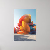 PR-O04. Ribbon Mirage Pavilion Canvas Afdruk (Voorkant)