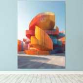 PR-O04. Ribbon Mirage Pavilion Canvas Afdruk (Insitu (Houten vloer))