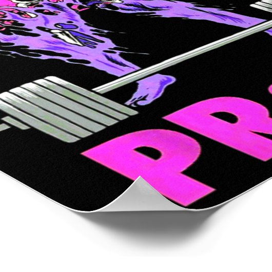 PR of ER Gewichtheffen Bodybuilding Fitness Gym Wo Poster (Hoek)