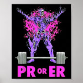 PR of ER Gewichtheffen Bodybuilding Fitness Gym Wo Poster (Voorkant)