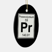 Pr - Praseodymium Keramisch Ornament (Rechts)