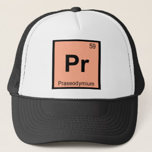 Pr - Praseodymium Scheikunde Periodiek Systeem Sym Trucker Pet