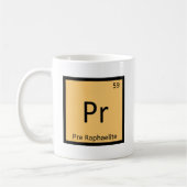 Pr - Pre-Raphaelite Kunst Chemisch Symbool Koffiemok (Links)