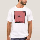 Pr - Prime Rib Funny Chemistry Element Symbol T-sh T-shirt (Voorkant)