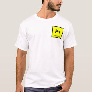Pr - Prometheus Titaan Chemie Periodiek Systeem T-shirt
