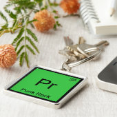 Pr - Punk Rock Grappige Chemie Element Symbool T-s Sleutelhanger (Zijkant)