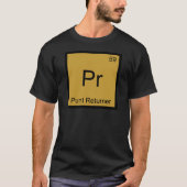Pr - Punt Return Chemistry Element Symbol T-shirt (Voorkant)