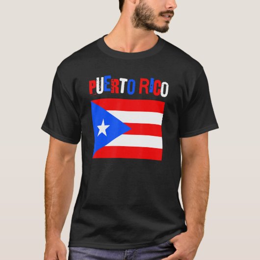 PR Spaans erfgoed Puerto Rico Souvenirs Puerto T-shirt (Voorkant)