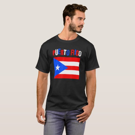 PR Spaans erfgoed Puerto Rico Souvenirs Puerto T-shirt (Voorkant volledig)