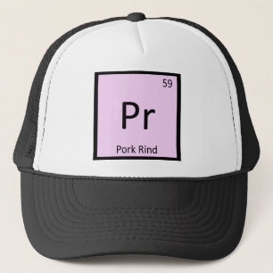 Pr - Varkenshuid Chemie Periodiek Systeem Symbool Trucker Pet