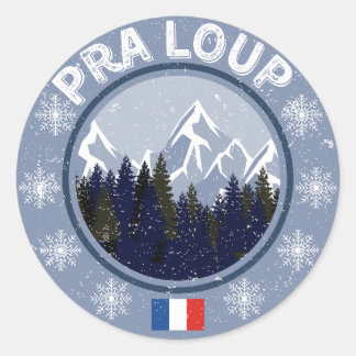 Pra-Loup skigebied Ronde Sticker