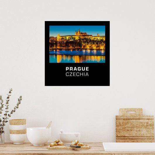 Praag 002D - de Gouden Stad Poster (Keuken)