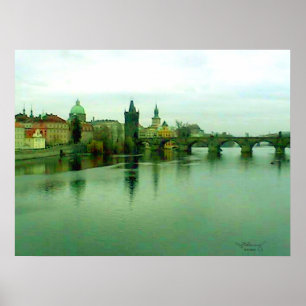 Praag 1 Poster 2000 het MUSEUM Zazzle van de Brug