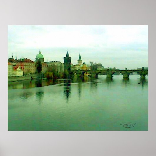 Praag 1 Poster 2000 het MUSEUM Zazzle van de Brug (Voorkant)