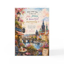 Praag Aquarel Wenskaart