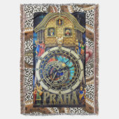 PRAAG ASTRONOMISCHE KLOK DEKEN (Voorkant Verticaal)