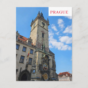 Praag Astronomische Klok uitzicht briefkaart