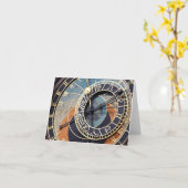 praag astronomische klokkenkaart kaart (Gele Bloem)