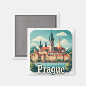 Praag Bestemming Collectie Magneet (Voorkant / Achterkant)