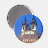 Praag bij nacht magneet (Voorkant / Achterkant)