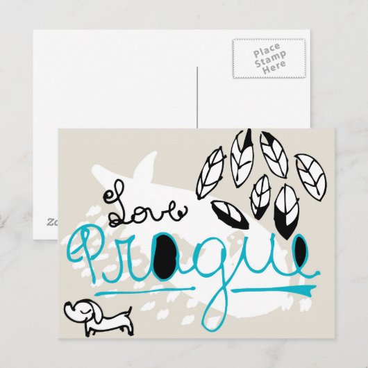 Praag Briefkaart (Voorkant / Achterkant)