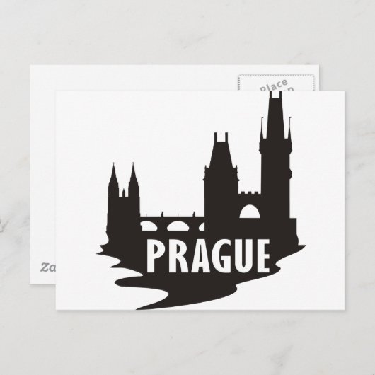 Praag Briefkaart (Voorkant / Achterkant)