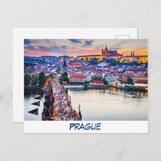 Praag Briefkaart (Voorkant / Achterkant)