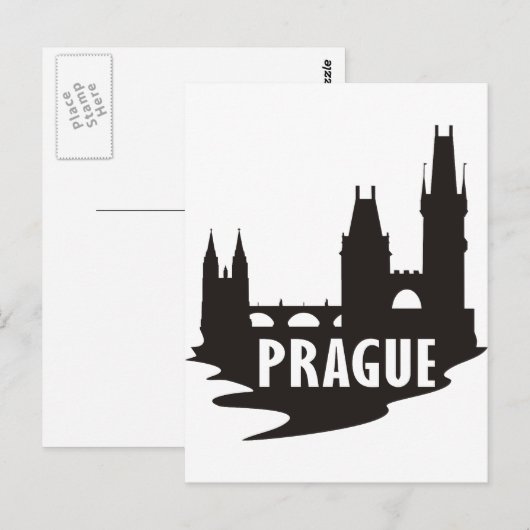 Praag Briefkaart (Voorkant / Achterkant)