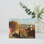 Praag - Briefkaart met oude kastelen (Staand voorkant)