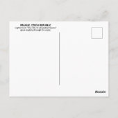 Praag, Briefkaart Tsjechië (Achterkant)