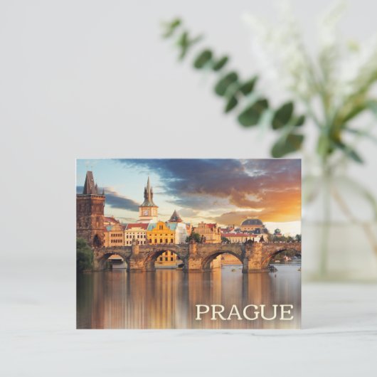 Praag, Briefkaart Tsjechië (Staand voorkant)