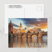 Praag, Briefkaart Tsjechië (Voorkant / Achterkant)