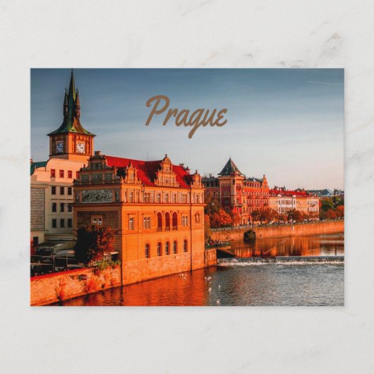 Praag Capital van de Tsjechische Republiek Briefkaart (Voorkant)