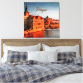 Praag Capital van de Tsjechische Republiek Canvas Afdruk (Insitu (Slaapkamer))