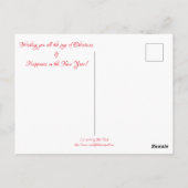 Praag Castle Merry Kerstmis Briefkaart (Achterkant)