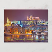 Praag Castle Merry Kerstmis Briefkaart (Voorkant)